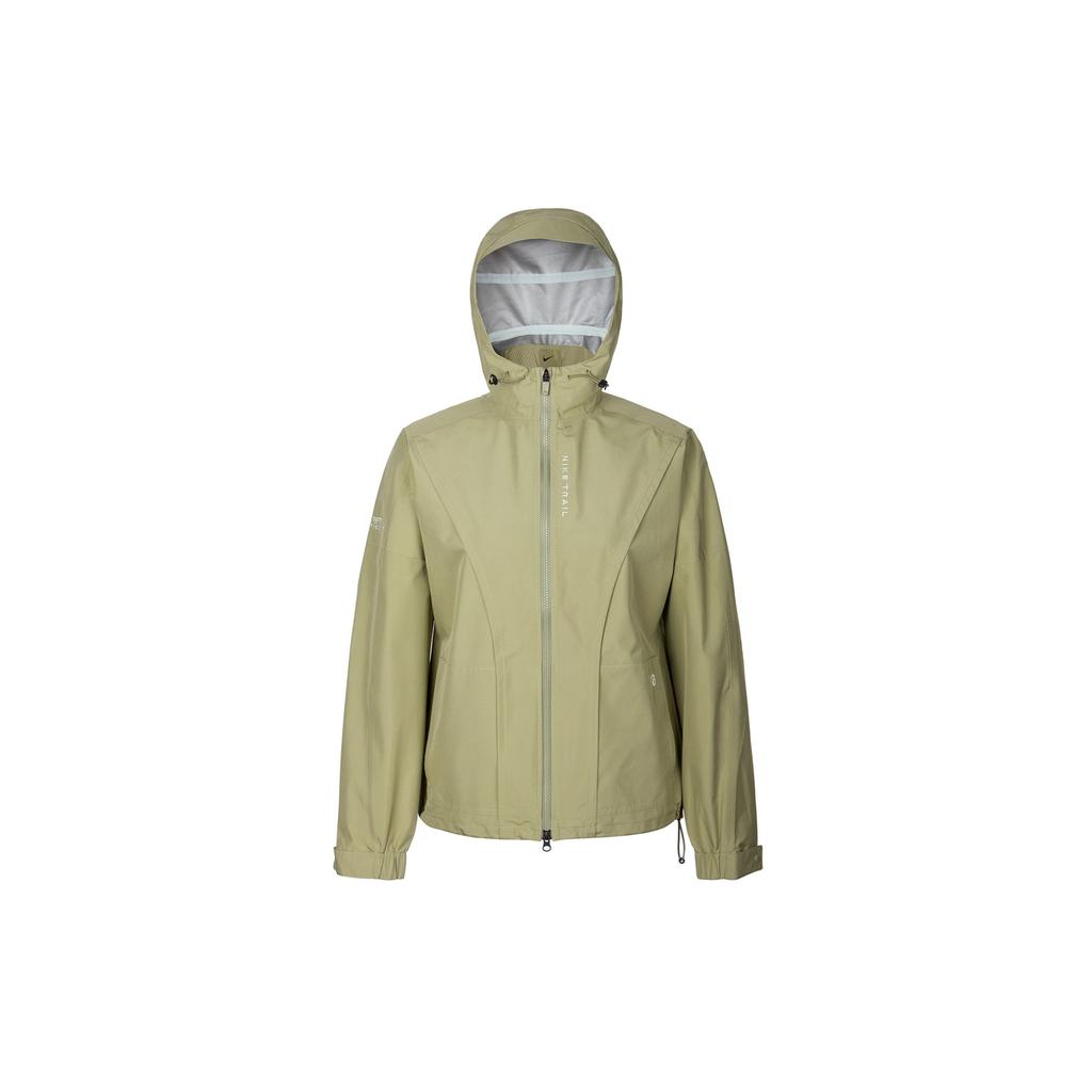 Nike Solid Color Hooded Trail Running Jacket With Back Pocket