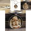 Small Angel Keyring With Time Gem Jewelry Silver Zinc Alloy For Special Occasions