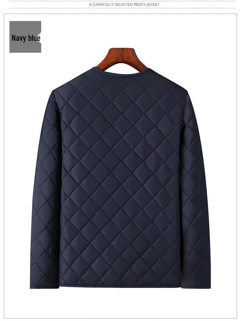 Men’s Cotton-Padded Winter Jacket for Middle-Aged and Elderly: Thick, Warm, Velvet-Lined for Dad and Grandpa