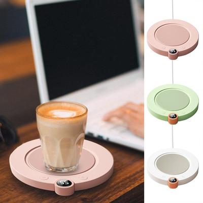 1PC Intelligent Thermostatic Heating Coaster Portable Tea Warmer Fast Heating Home Desk Heating Coaster for Home Studio Travel