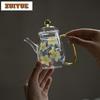 170ml Handgeschilderde Lelie Glazen Theepot Vintage Thee-infusiepot Huishoudelijke Theemaker Ketel Met Filter Voor Thee Benodigdheden Sieraden