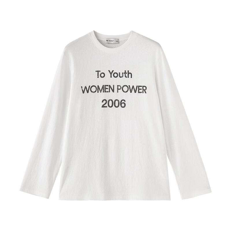 Chuyu Women's Light Cloud Yarn Long Sleeve Printed T-shirt
