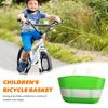 Bicycle Basket Large Capacity Bright Color Strong Load-bearing Smooth Edge Easy Installation Kids Scooter Bike Handlebar Front Storage