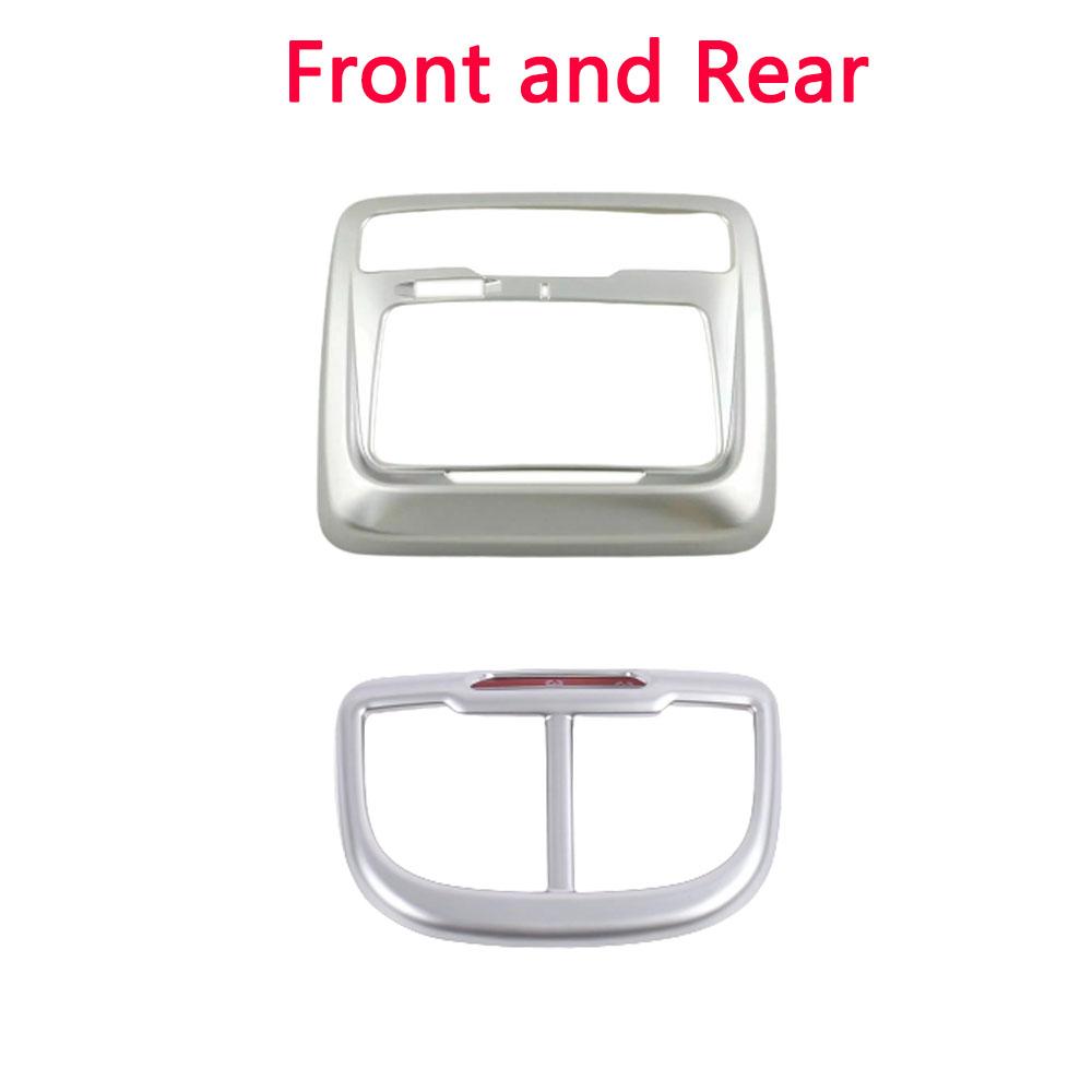 Car Styling Detector Sticks Silver ABS For Subaru Outback 2015 2016 2017 2018   Read Reading Light Lamp Trim Molding