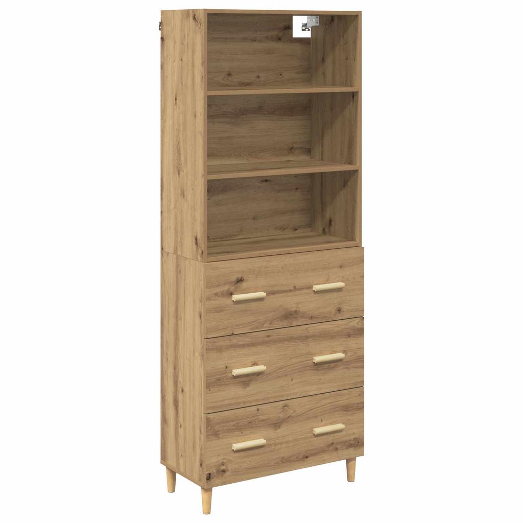 Highboard Artisan Oak 69.5 x 32.5 x 180 cm Particleboard