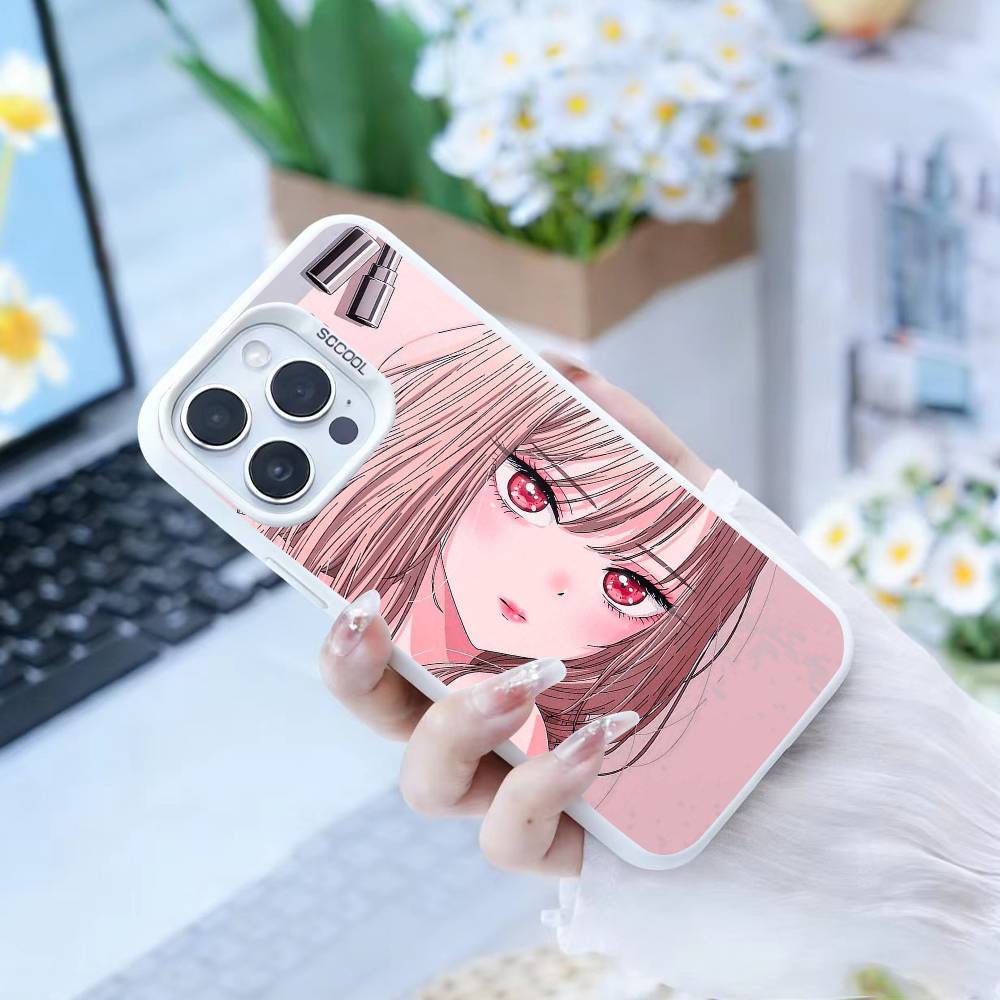 S-Darling Marin Kitagawa Bunte Silberne Handyhülle Für iPhone 17,16,15,14,13,12,Pro MAX Schwarze Matte Stoßfeste Hülle