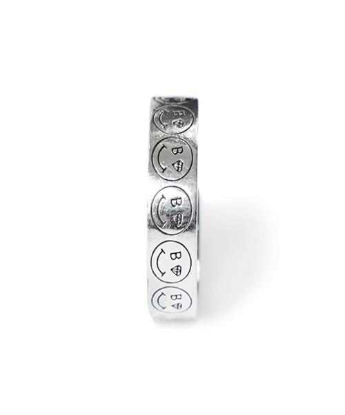 Bonbeau Smile Line-Up Ring Smile Silver Ring (C Type)