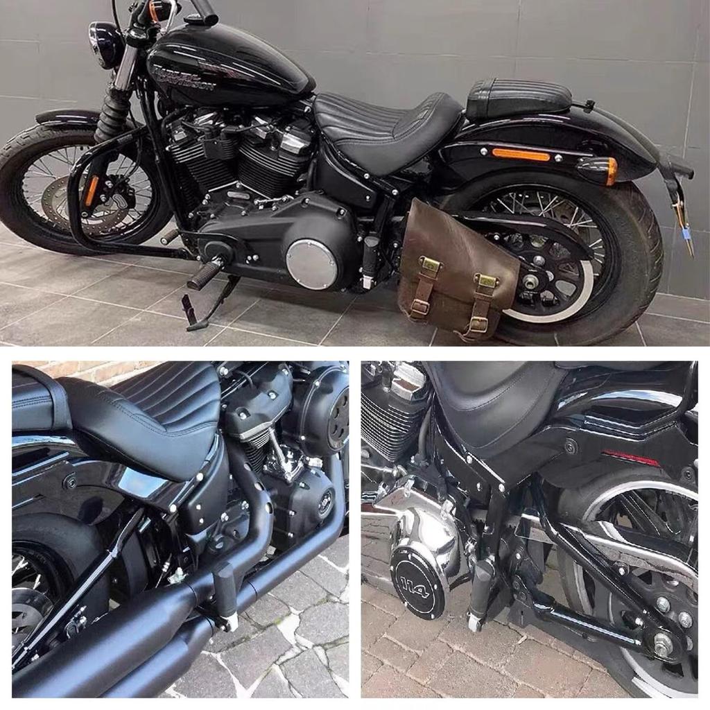 Baohatsu Harley Footpeg Support Kit Black Aluminum Compatible with 2018-2020