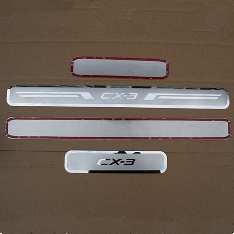 

Накладка на пороги з нержавіючої сталі для Ma1zda CX-3 2017 2015 2016 CX3
