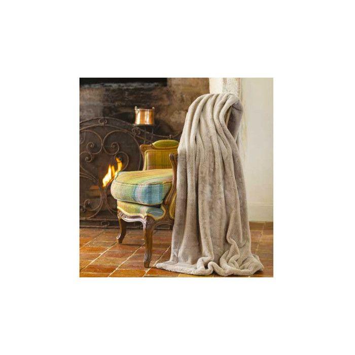 Plaid imitation fourrure "Mellow" 150 x 200 cm Toison d'or - Mellow Chanvre - 150 x 200 cm