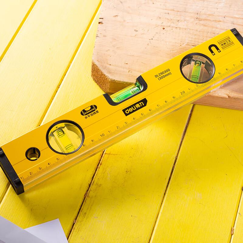 Deli Multi-Angle Magnetic Aluminum Alloy Level Ruler 300mm