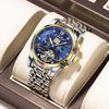 Top Brand New Classic Tourbillon Swiss Men's Mechanical Watch Calendar Fully Automatic Waterproof Multifunctional Hollow Luminous Aggressive Watch