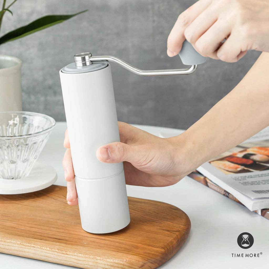 TIMEMORE Kuriko C3 Max Manual Coffee Grinder with Stainless Steel Grinding Grinders, Adjustable Coarseness, and Brush, Lightweight, Portable, and