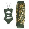 2024 European & American 3D Flower Swimsuit - One-Piece, Sexy Vacation Beach Style