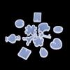 Juego de 12 moldes de silicona con forma de gota de agua y agujeros para llaves, resina para hacer joyas, manualidades DIY