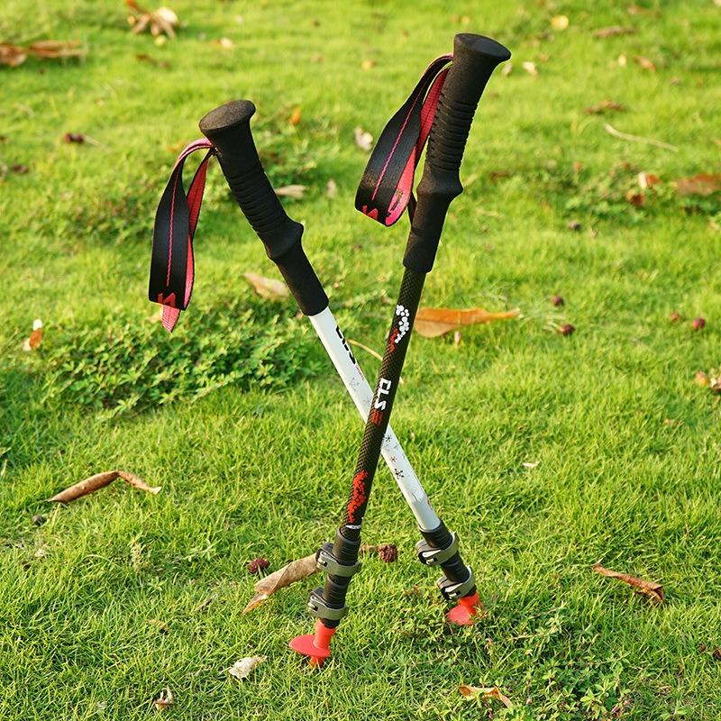 Carbon Fiber Trekking Poles Lightweight Hiking Poles Telescopic Trekking Poles Adjustable Outdoor Walking Poles For Trail