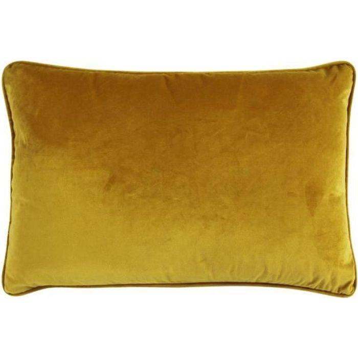 Coussin - THE DECO FACTORY - 60 x 40 cm - Jaune - Rectangulaire - Synthétique