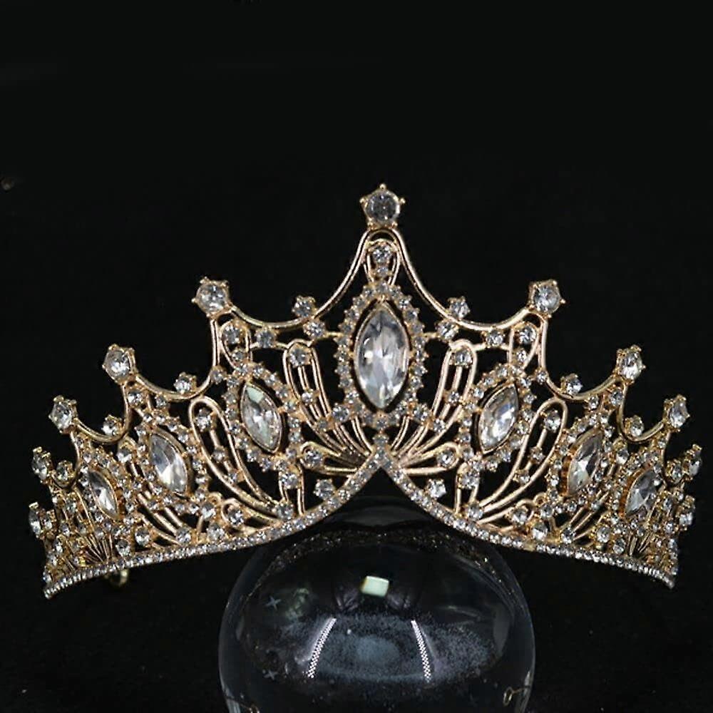 Crystal Crown Headband Vintage Hair Ornaments Headwear Zircon Tiara