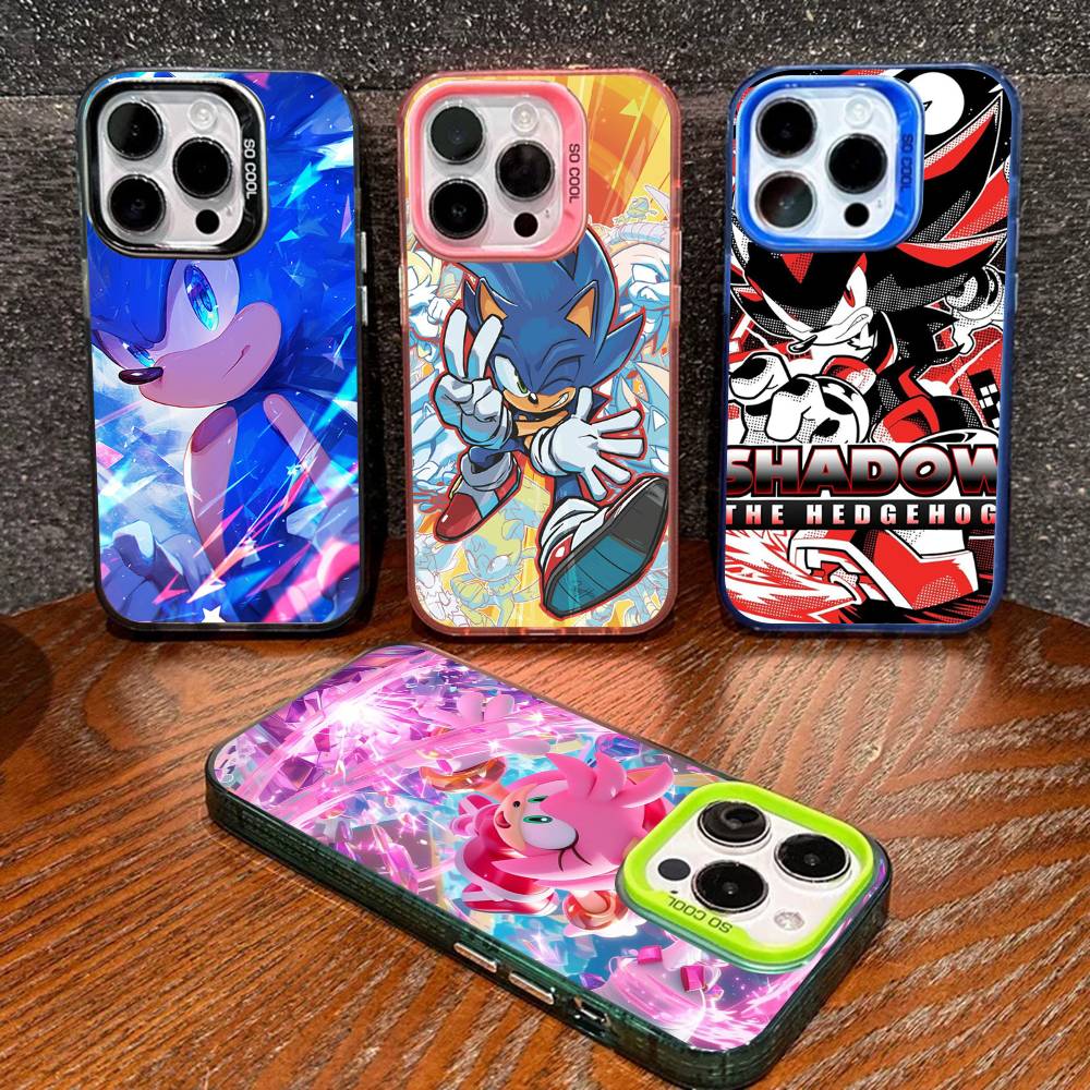 Game S-Sonic Movie Anime Color Phone Case For IPhone 17 16 15 14 13 12 11 Pro Max Plus Pro Shell