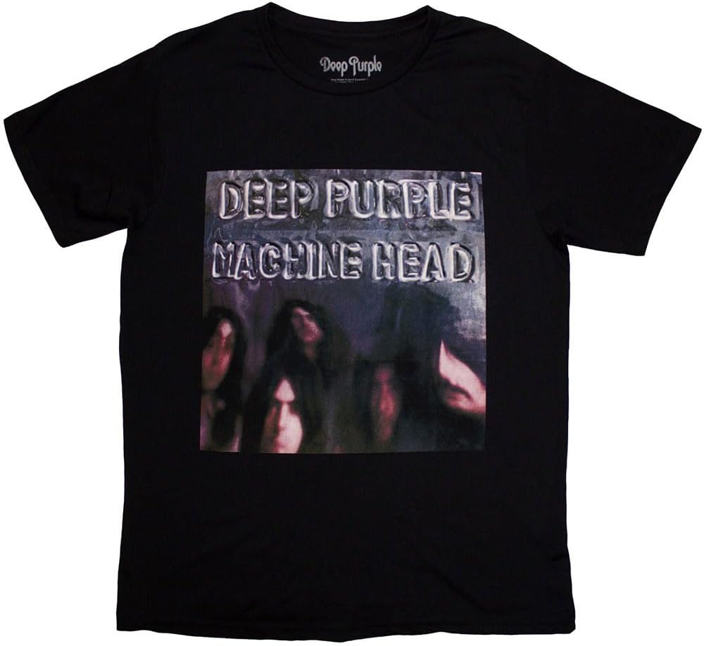 

Men s Deep Purple Machine Head Album Cover T-Shirt Black 5XL різнокольоровий