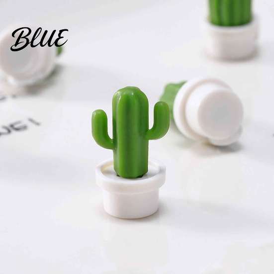 Potted Cactus Magnet Magnet Memos Magnets Kitchen Mini 6Pcs Refrigerator Fridge Set Notes Photos Holder Decorative Accessories Magnetic Memo