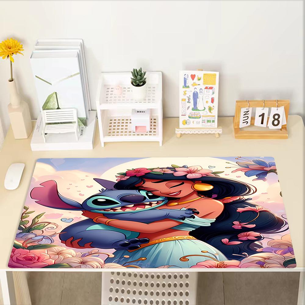 Stitch Theme Mouse Pad, Non Slip Rubber Base, Multifunctional Office & Home Decor, Perfect for Workspace Personalization.
