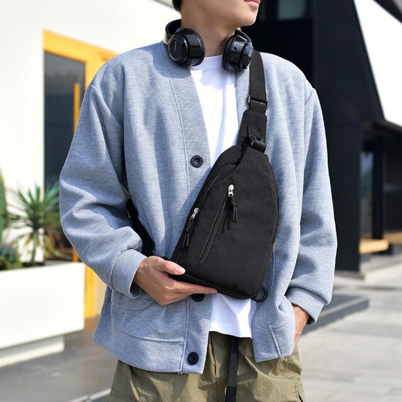 Men's Chest Bag Nyl Lightweight Waterproof Shoulder Bag Portable Sports Leisure Crossbody Bag For Women Multi-pocket Sling Bag