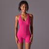 Solid Color One-piece Aerial Beauty Yoga Suit Seamless Breathable One-piece Yoga Suit