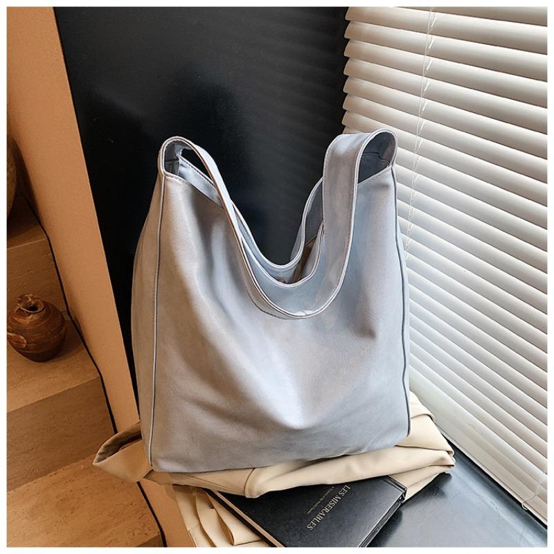 

Вместительная женская новая модная и простая портативная наплечная сумка под мышкой, для поездок на работу, универсальная сумка-тоут синий