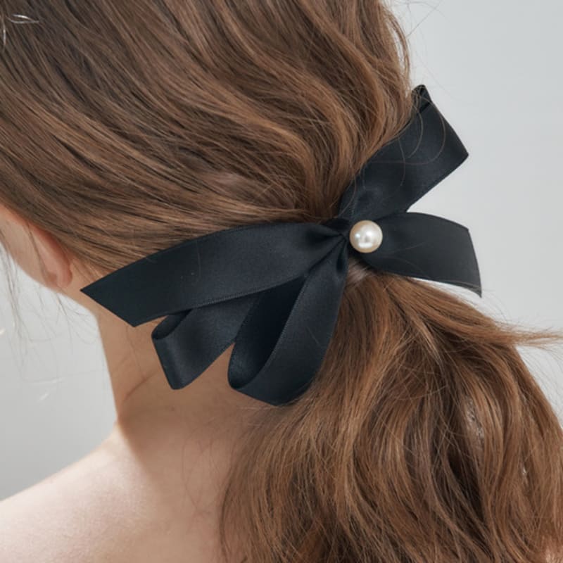 ELLE Jewelry Three-Line Ribbon Pearl Hairpin ELHP049