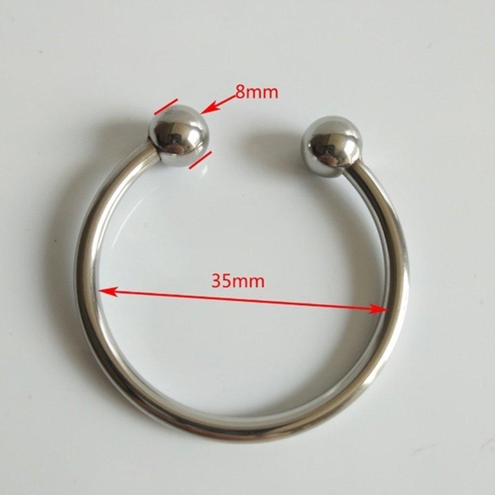 Dual Ball Stainless Steel Ring for Men