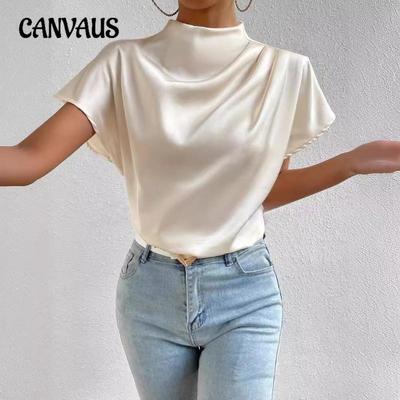 Maglia a maniche corte con scollo rotondo, nuova moda estiva da donna