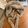 Women Winter Warm Kawaii Fox Fur Imitation Mink Plush Hat Thickened Cute Bear Ear Hat Ear Protection Cosplay Cap