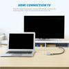 Plugs and Play Mini  To Hdmis VGA Converters 4K 60Hz Aluminum Adapter For Projectors Laptop Monitors