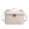 Chic Lychee Grain Women Lunch Tote Bag Insulated Shoulder Crossbody Handheld Bag for Commute Office Food Storage