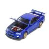 PAUDI MODEL 1/64 Scale Diecast Model Car GT-R R34 Skyline 2000 Nissan V Spec II (Blue)