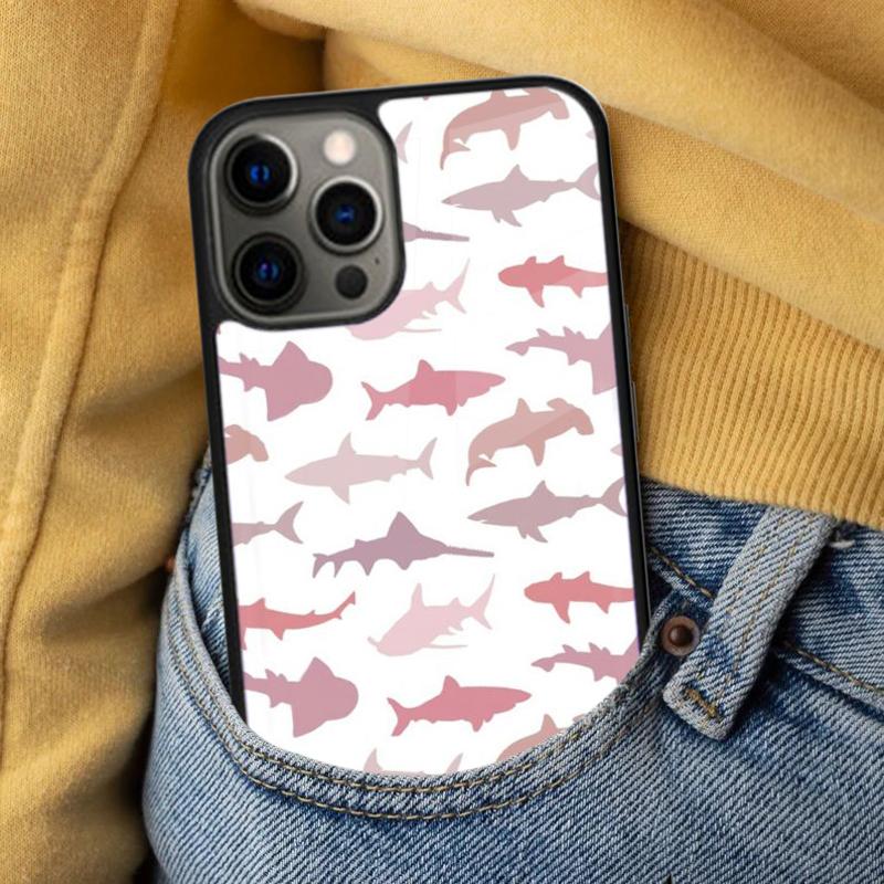 Shark Ocean Fish Soft Phone Case for iPhone 17 Air 16e Pro Max 15 Pro 13 14 Plus 11 12 MagSafe Magnetic Coque