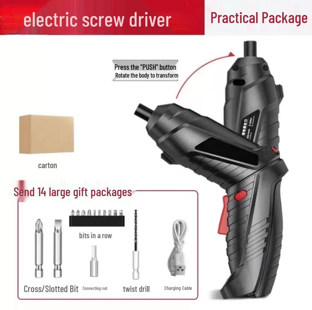 Rechargeable Multi-functional Electric Screwdriver & Drill Tool Set