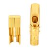 Alto Saxophone Mouthpiece with Cap Ligature Brass Metal Eb 5C Replacement for Professionals Beginner Frosted Slide Cover