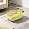 Extra Large Splash-Proof Semi-Enclosed Cat Litter Box for Kittens