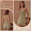 Sexy pajamas women's spring and summer pure desire to cross beautiful back pajamas French light luxury fairy style can wear loungewear outside