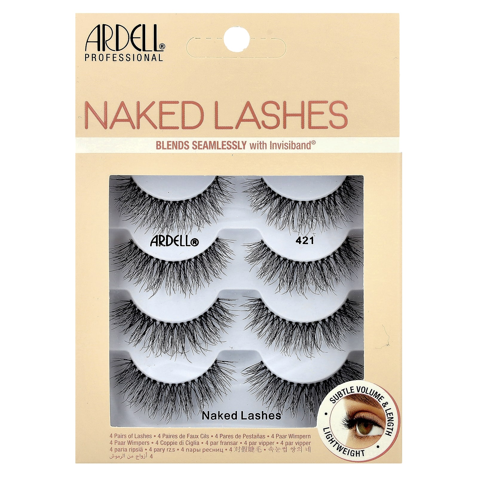 

Naked Lashes, 421, 4 Pairs