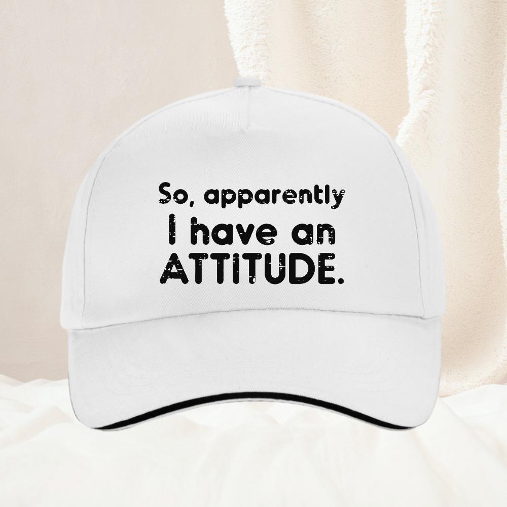 So Apparently I Have an Attitude Baseball Cap Spring Autumn Outdoor Adjustable Casual Baseball Caps Sunscreen Hat