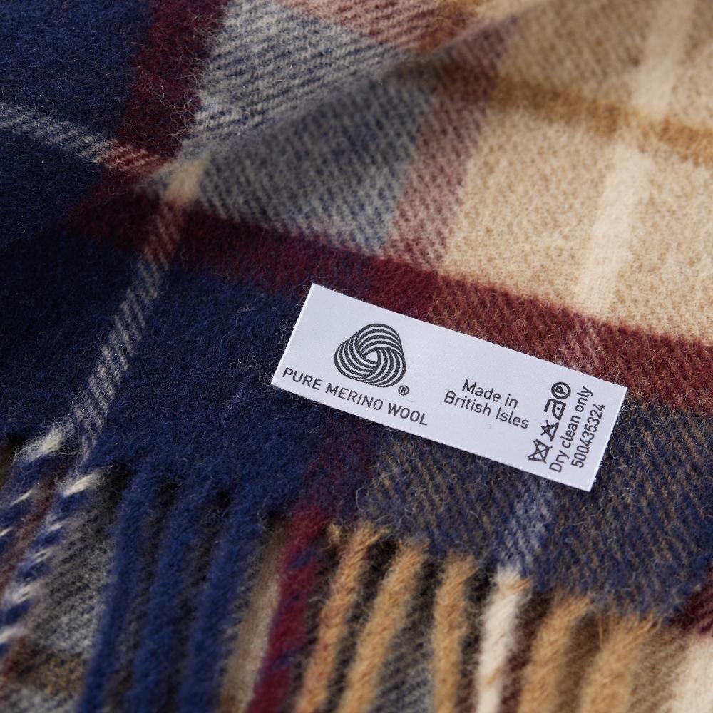 Abeulahammun Merino Wool Scarf 25Cm - Winchester Navy