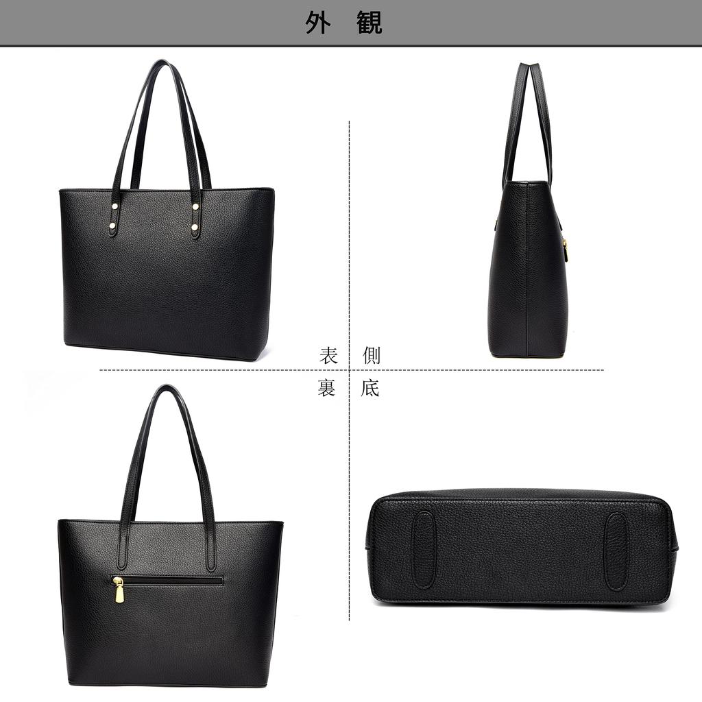 [FSD.WG] Women's Tote Bag Business Bag Stylish Popular 2-Way Handbag Commuting To School Large Capacity Leather Birthday Gift