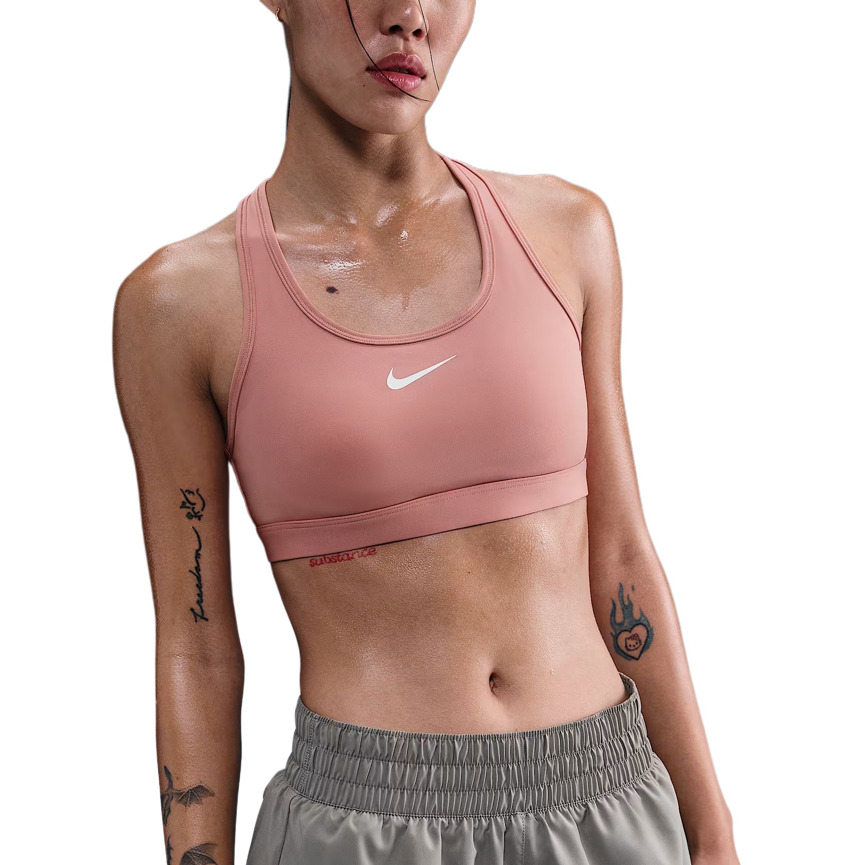 

Nike Swoosh Dri-FIT Быстросохнущий Удобный Универсальный Модный Спортивный бюстгальтер Женское нижнее белье DX6822685 XL