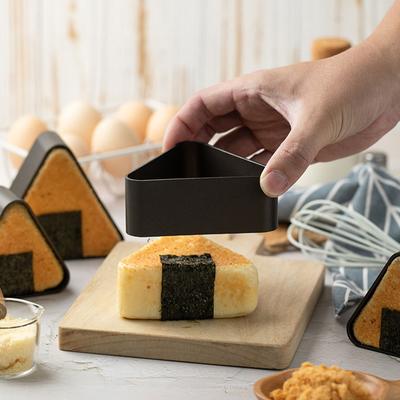 2 Stück Kreative Dreieckige Onigiri-Formen Aluminiumlegierung Lebensmittelpresse Multifunktionaler Sushi-Maker Küchenutensilien