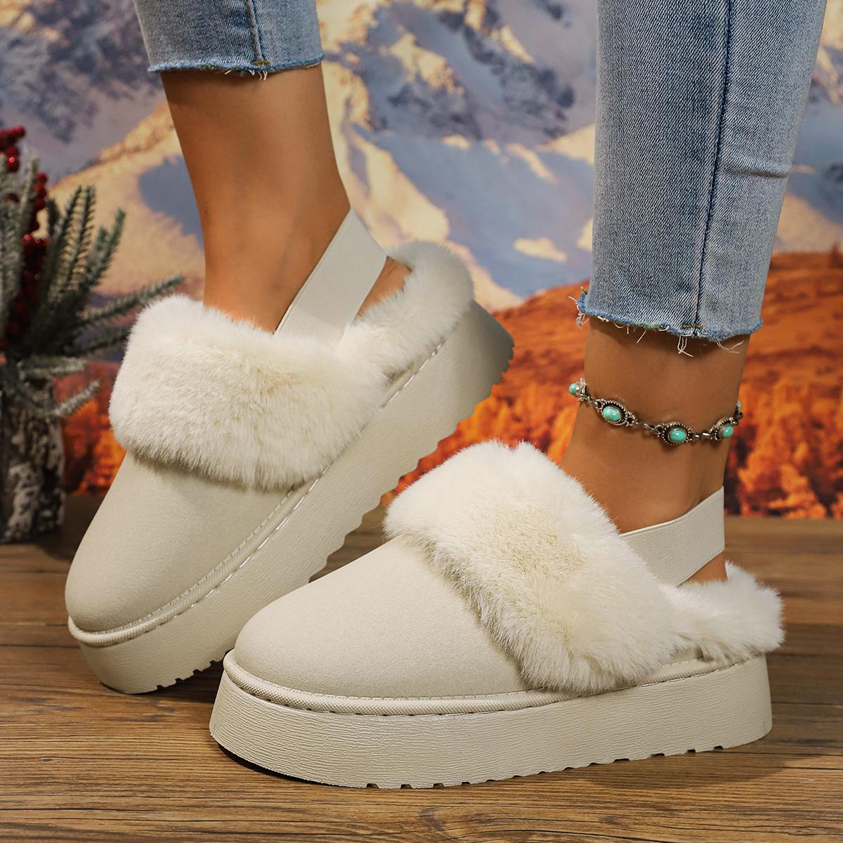 

2024 Новые теплые ботинки женские зимние туфли на плоской подошве короткие плюшевые меховые ботильоны повседневная обувь спортивные замшевые мотоциклетные ботинки 36 белый