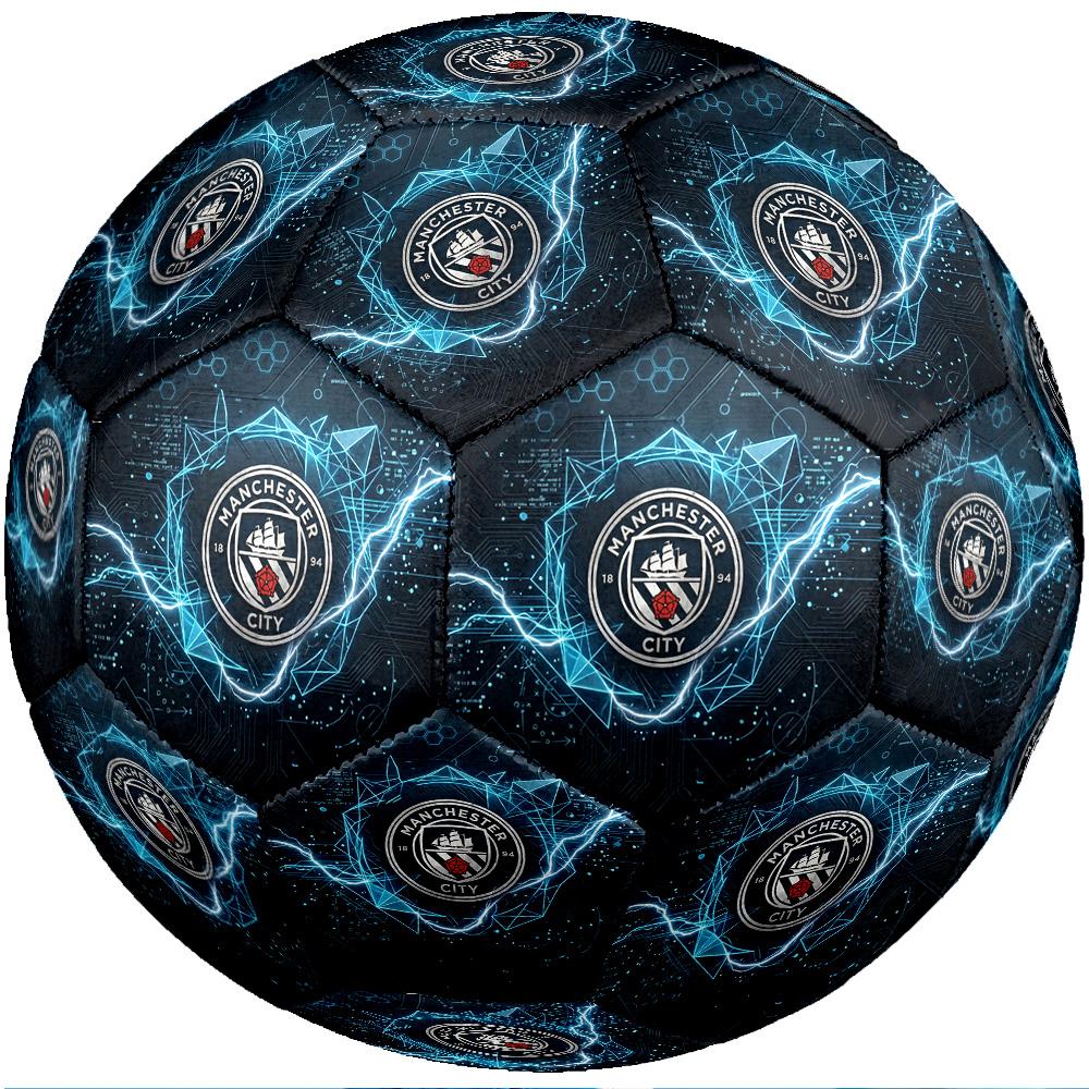 Manchester City Thema Fußballball Größe 5 Fußballball Weiche Haptik Professioneller Trainingsfußball für Outdoor-Sportarten