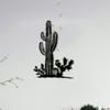 Heavy Duty Iron Desert Wall Art Cactus Metal Decor Indoor Outdoor Landscape Gift